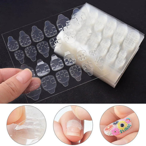 240pcs/10 Sheets Double Sided False Nail Art Adhesive Tape Glue Sticker DIY Artism Store: Unique Art & Creative Supplies