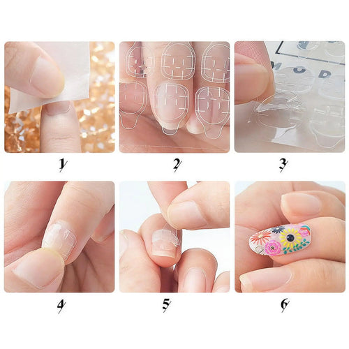 240pcs/10 Sheets Double Sided False Nail Art Adhesive Tape Glue Sticker DIY Artism Store: Unique Art & Creative Supplies