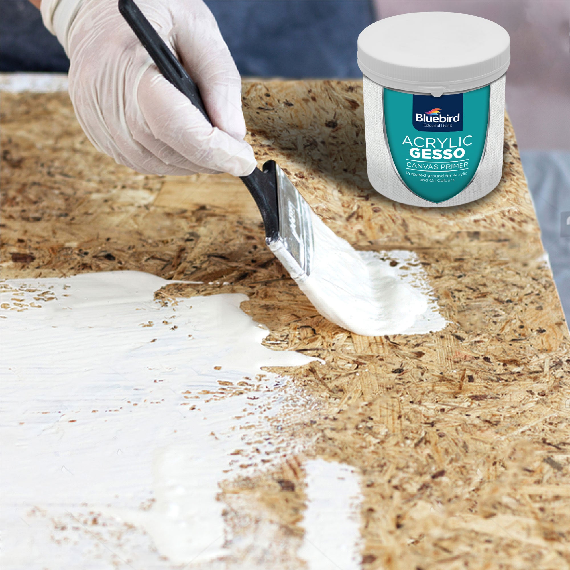Bluebird Acrylic Gesso for Artists - Primer - White