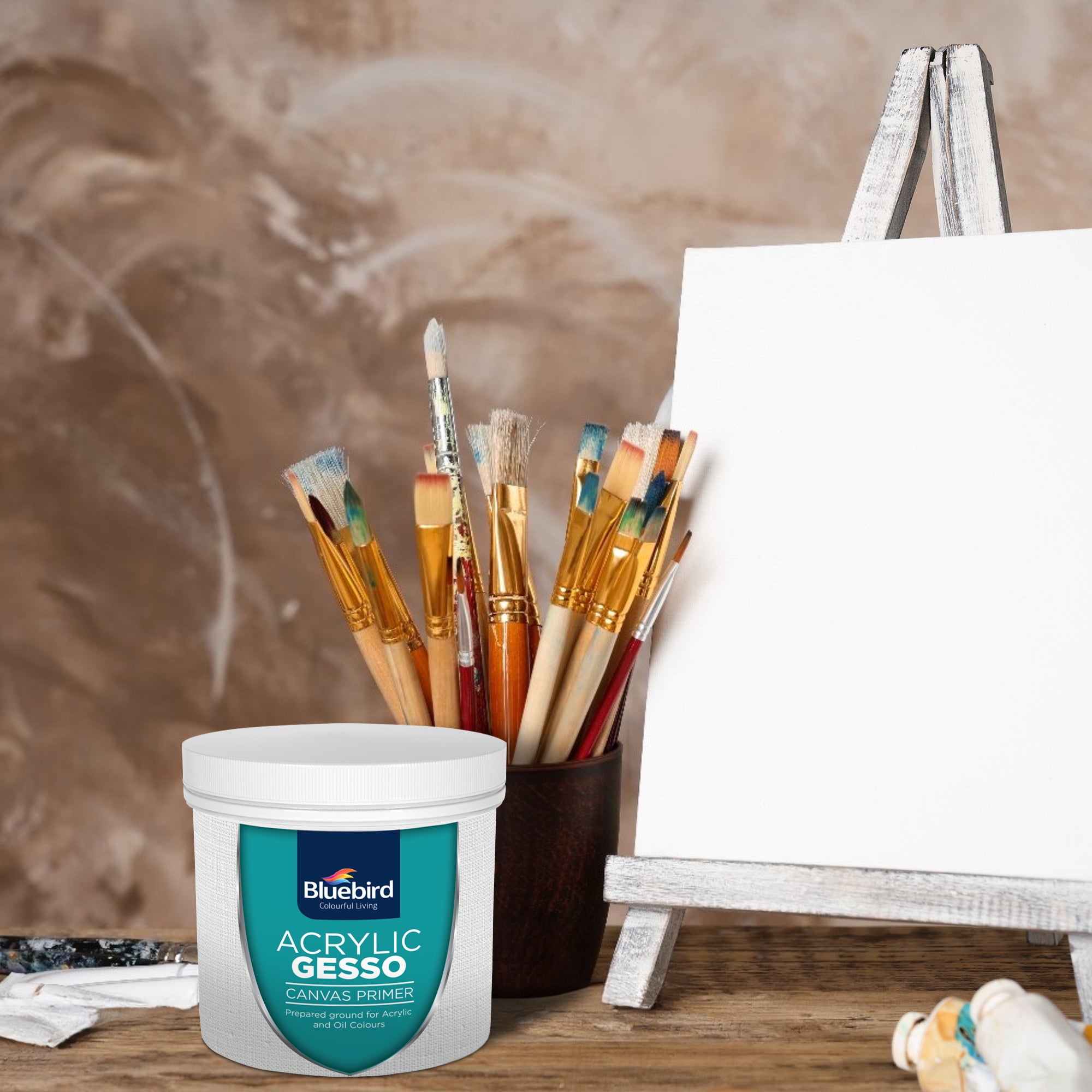 Bluebird Acrylic Gesso for Artists - Primer - White