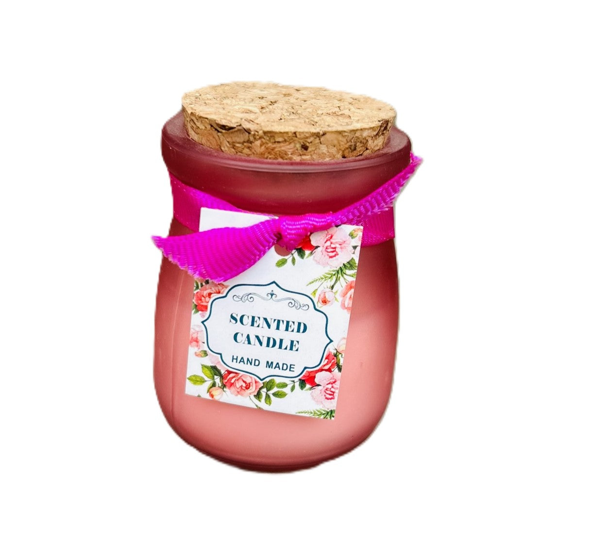 Scented Candle Jars for Ceremony & Gifting with Refreshing Fragrance Pink Colour