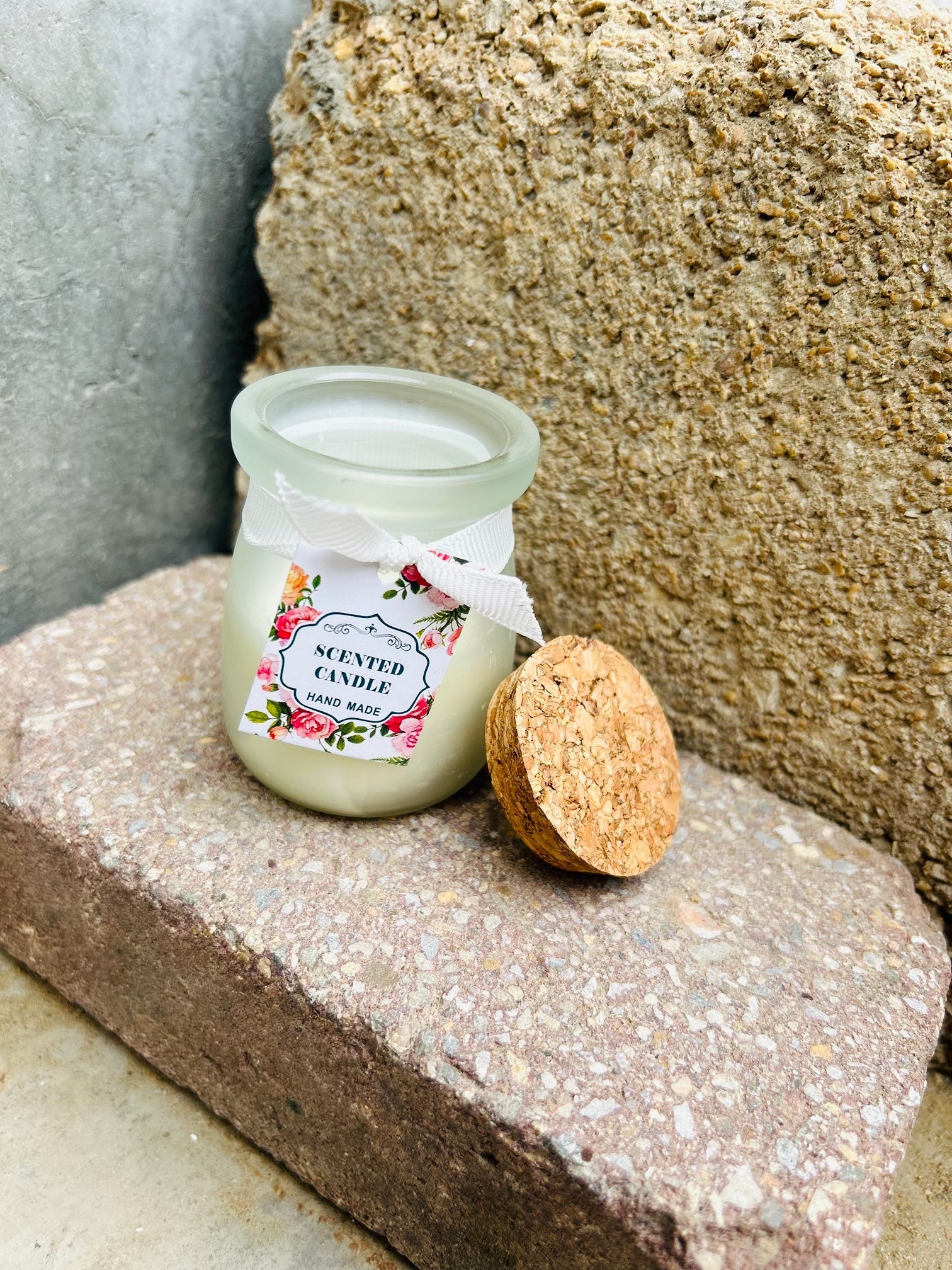 Set of 3 Scented Candle Jars for Ceremony & Gifting with Refreshing Fragrance Pink Colour