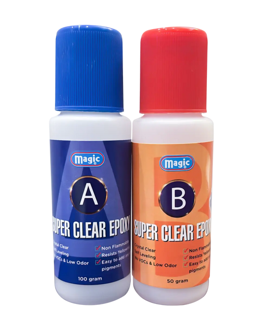 Magic Super Clear Epoxy Rasin 150 ml, 750ml , 1500ml (resin with hardner) 2:1 Pure for Art, Craft & Coating ARTSM STORE